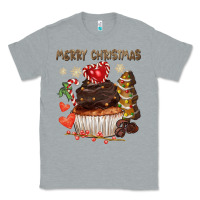 Heather Grey merry christmas cupcake chocolate Classic Tee - CowGirlArtShop