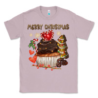 Lilac merry christmas cupcake chocolate Classic Tee - CowGirlArtShop