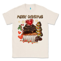Natural merry christmas cupcake chocolate Classic Tee - CowGirlArtShop