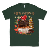Sports Green merry christmas cupcake chocolate Classic Tee - CowGirlArtShop
