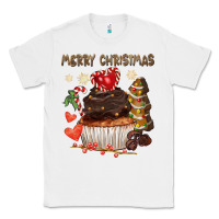 White merry christmas cupcake chocolate Classic Tee - CowGirlArtShop