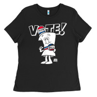 Schoolhouse Rock Vote With Bill With White Type T Shirt Ladies Tee | Teevron