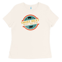 Bone smoke meat not meth funny bbq grill lover meat lover retro Ladies Tee - FloraArt