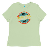 Matcha smoke meat not meth funny bbq grill lover meat lover retro Ladies Tee - FloraArt