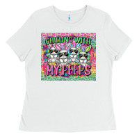Easter Day Chilling With My Peeps Ladies Tee | Teevron