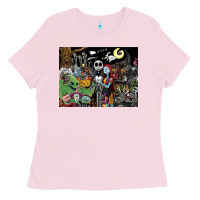 Bubblegum Pink nightmare before christmas Ladies Tee - FloraArt