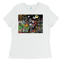 White nightmare before christmas Ladies Tee - FloraArt
