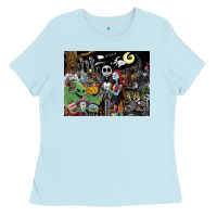 Baby Blue nightmare before christmas Ladies Tee - FloraArt