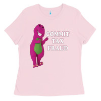 Bubblegum Pink commit tax fraud essential Ladies Tee - FloraArt