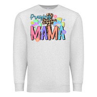 Oatmeal Heather praying mama Premium Sweatshirt - JahusDesignShop