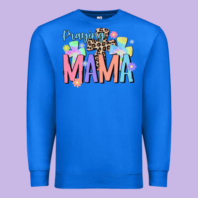 Praying Mama Premium Sweatshirt Designed By Jahusdesignshop