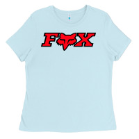 Baby Blue fox Ladies Tee - FloraArt