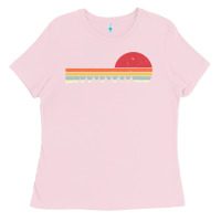 Bubblegum Pink Rowing . Retro Style  For Rower Ladies Tee - FloraArt