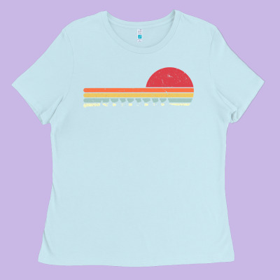 Rowing . Retro Style  For Rower Ladies Tee Designed By Floraart