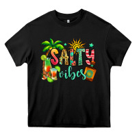 Black salty vibes tequila summer Heavy Core Tee - Jasminsmagicworld