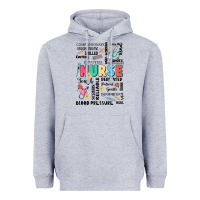 Heather Grey nurse word Heavyweight Hoodie - JahusDesignShop