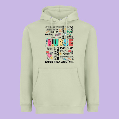 Nurse Word Heavyweight Hoodie Designed By Jahusdesignshop