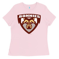 Bubblegum Pink st. bonaventure bonnies Ladies Tee - FloraArt