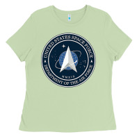 Matcha Official United States Space Force USSF Military Patch Ladies Tee - FloraArt