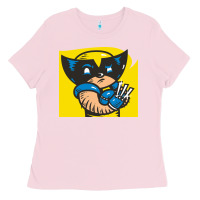 Bubblegum Pink snikt i, wolverine Ladies Tee - FloraArt