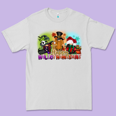 Happy Hallothanksmas Gnomes Premium Tee Designed By Cowgirlartshop