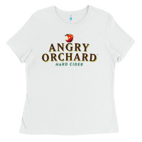 White Official Merchandise of Angry Orchard Hard Cider .png Ladies Tee - FloraArt