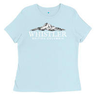 Baby Blue whistler british columbia shirt long sleeve, mountain tee Ladies Tee - FloraArt
