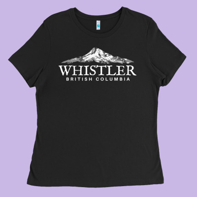 Whistler British Columbia Shirt Long Sleeve, Mountain Tee Ladies Tee Designed By Floraart