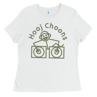 White Hooj Choons (Olive Green) Ladies Tee - FloraArt