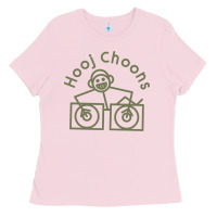 Bubblegum Pink Hooj Choons (Olive Green) Ladies Tee - FloraArt
