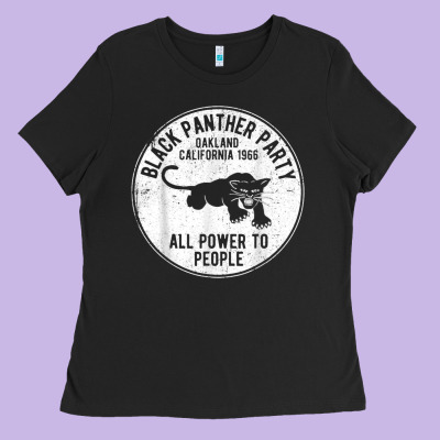 Oakland California 1966 Black Panther Party   Dist Ladies Tee Designed By Floraart