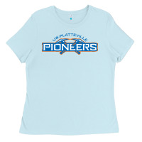 Baby Blue wisconsin platteville pioneers Ladies Tee - FloraArt
