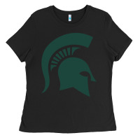 Black the michigan state spartans Ladies Tee - FloraArt