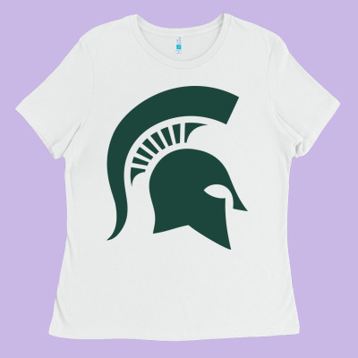 The Michigan State Spartans Ladies Tee Designed By Floraart