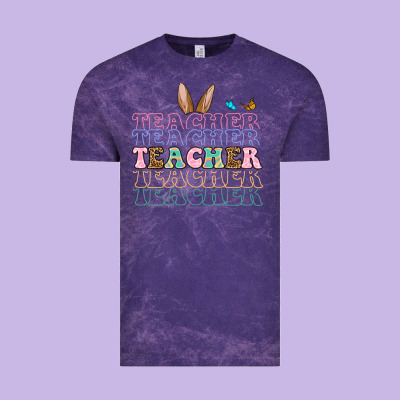 Easter Bunny Teacher Vintage Tee Designed By Oliviacreatesart