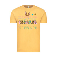 Vintage Mustard Easter bunny Teacher Vintage Tee - OliviaCreatesArt