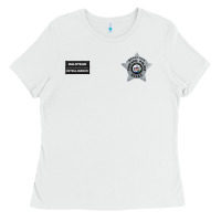 White CHICAGO P.D - DETECTIVE JAY HALSTEAD - INTELLIGENCE BADGE VEST Ladies Tee - FloraArt
