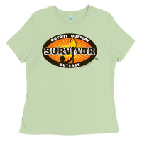 Matcha Survivor Outwit, Outplay, Outlast Ladies Tee - FloraArt