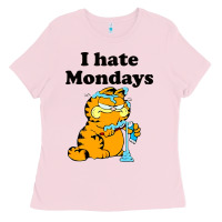 Bubblegum Pink i hate monday Ladies Tee - FloraArt