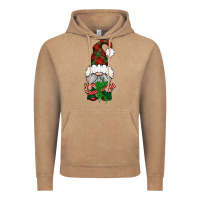 Vintage Coffee Christmas Gnome With Candy Vintage Hoodie - BundleAndBundleShop