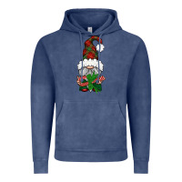 Vintage Denim Christmas Gnome With Candy Vintage Hoodie - BundleAndBundleShop