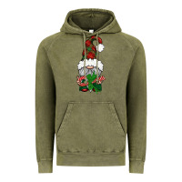 Vintage Olive Christmas Gnome With Candy Vintage Hoodie - BundleAndBundleShop