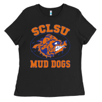 Black Sclsu Muddogs Ladies Tee - FloraArt
