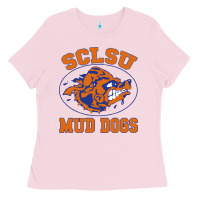 Bubblegum Pink Sclsu Muddogs Ladies Tee - FloraArt