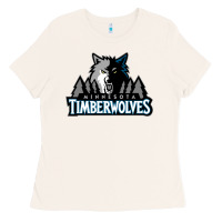 Bone timberwolves Ladies Tee - FloraArt