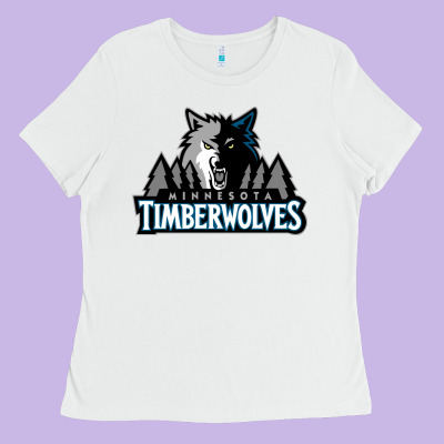 Timberwolves Ladies Tee Designed By Floraart