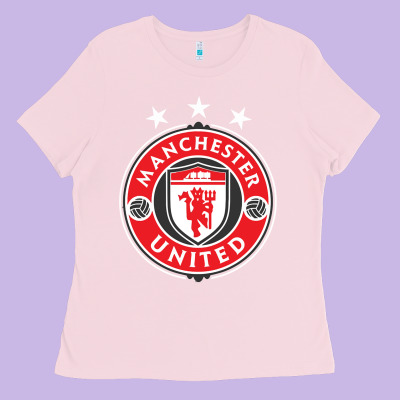 United Manchester Ladies Tee Designed By Floraart
