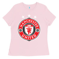 Bubblegum Pink United manchester Ladies Tee - FloraArt