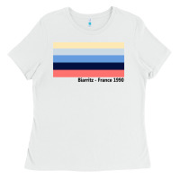 White biarritz france 1990 Ladies Tee - FloraArt