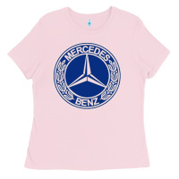 Bubblegum Pink white amg Ladies Tee - ArtMosaic